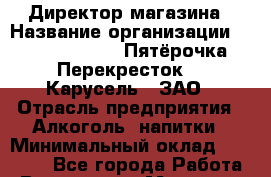 Директор магазина › Название организации ­ X5 Retail Group «Пятёрочка», «Перекресток», «Карусель», ЗАО › Отрасль предприятия ­ Алкоголь, напитки › Минимальный оклад ­ 65 000 - Все города Работа » Вакансии   . Мордовия респ.